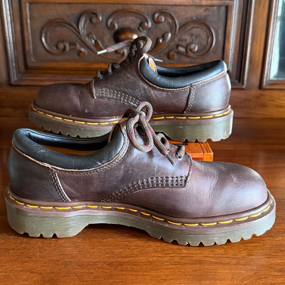 Vintage Dr. Martens Leather Oxford Shoes 8053 Model ~ 5UK, 7W, 6M - Picture 2 of 12